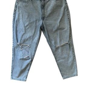 True Craft size 20WR Distressed Blue Jeans